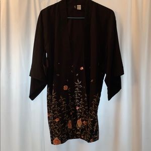 Floral Silk Slip On Top